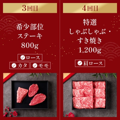 【毎月定期便】和牛セレブの神戸牛 定期便「ファーストクラス」全6回【配送不可地域：離島】【4058605】