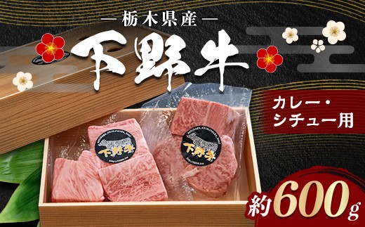 
                  栃木県産 厳選下野牛！ 煮込み用(肩・バラ・モモ肉等)  600g(300g×2) 国産 ブランド牛 牛肉 牛 ビーフ 肉 カレー シチュー 料理 小分け カット済み 食品 冷凍 自宅 家庭 栃木県 足利市 F7Z-140
                