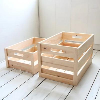 ふるさと納税 高知市 【高知県産ひのき】ウッドボックス 無塗装 [M]【AT001】 |  | 03