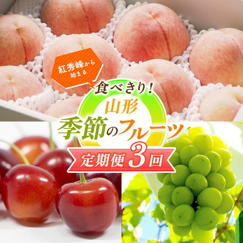 【ふるさと納税】 【2026年先行予約 定期便3回】 紅秀峰から始まる 食べきり！季節のフルーツ定期便 FSY-2320