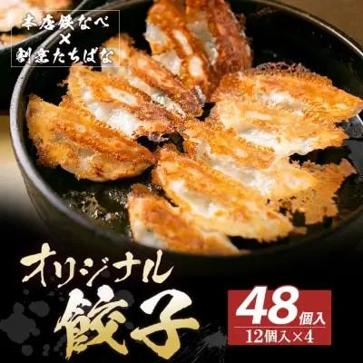 Y02-12 本店鉄なべ×割烹たちばな オリジナル餃子48個  餃子