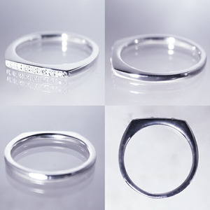 指輪 天然 ダイヤモンド 0.05ct ミニマル SIクラス【pt950】L_titia レティシア r-131（KRP）G58-1410