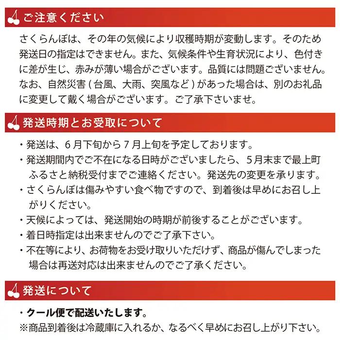 【令和8年産予約】さくらんぼ「佐藤錦」Lサイズ以上 バラ1kg