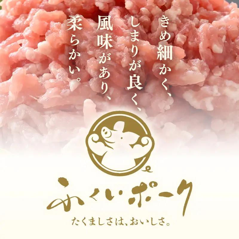 【ブランド豚】ふくいポーク 100％ ミンチ 2kg（500g  4パック）  ひき肉  国産肉 [e02-a025]