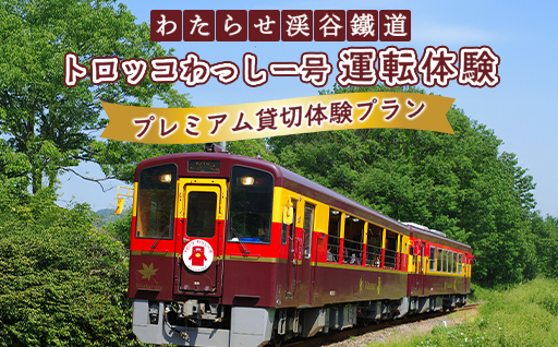 わたらせ渓谷鐵道　トロッコわっしー号運転体験　プレミアム貸切体験プラン