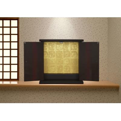 ふるさと納税 和歌山市 紀州塗り ミニ仏壇 大 黒柿 木目 どんなお部屋にも合うシンプルでモダンなミニ仏壇 |  | 03