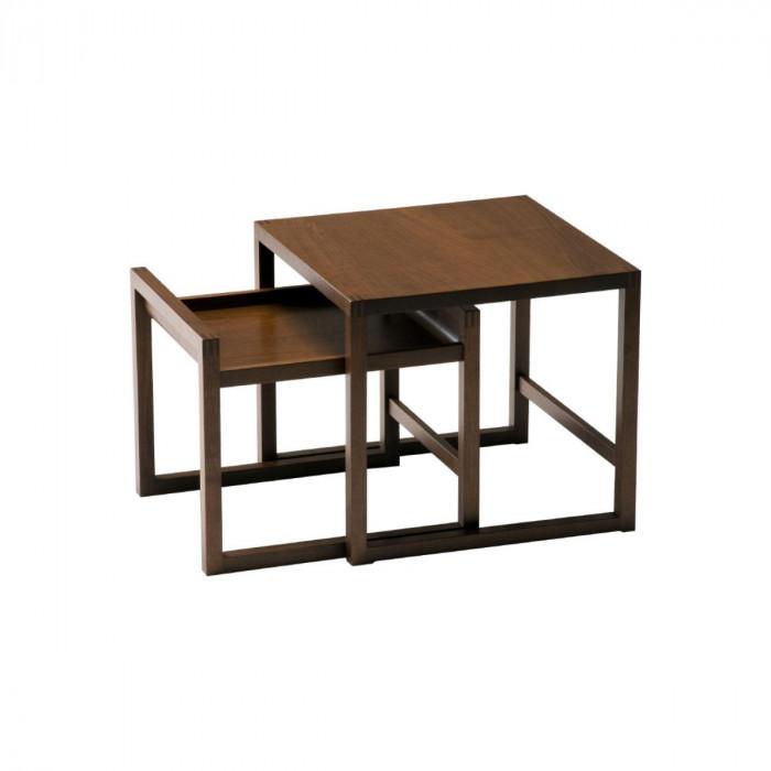 【ふるさと納税】旭川家具　コサイン　nagahara ネストテーブル_01442 | 旭川家具 国産家具 国産 ネスト テーブル サイドテーブル 机 引き出し 収納 収納付き 天然木 無垢材 お取り寄せ 旭川市 北海道 送料無料【配送不可地域】沖縄県 離島