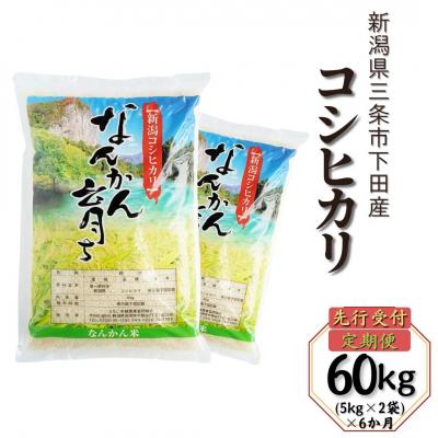 ふるさと納税 三条市 [定期便10kg (5kg×2袋) ×6か月] コシヒカリ 新潟県 三条市下田産 【092S004】