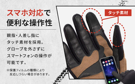【デグナー】テキスタイルグローブ [TG-86] ブラック-ブラック ＜Mサイズ＞［ 京都 バイク 革製品 ブランド グローブ 人気 おすすめ 手袋 革 レザー ツーリング ライダー バイカー バイク