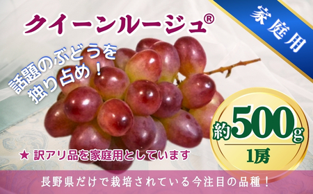 シャインマスカット＆クイーンルージュ® 家庭用 1kg(各1房/計2房)｜ ぶどう