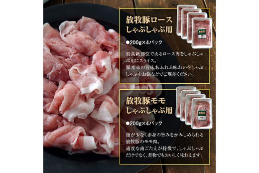 北海道産放牧豚 しゃぶしゃぶ肉（ロース・モモ）セット ×2セット【120005】_イメージ4