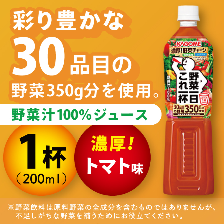 【3回定期便】カゴメ野菜一日これ一杯 720ml×15本｜KAGOME 野菜 果実 おいしい 手軽 ジュース 飲料 野菜ジュース（93-215）