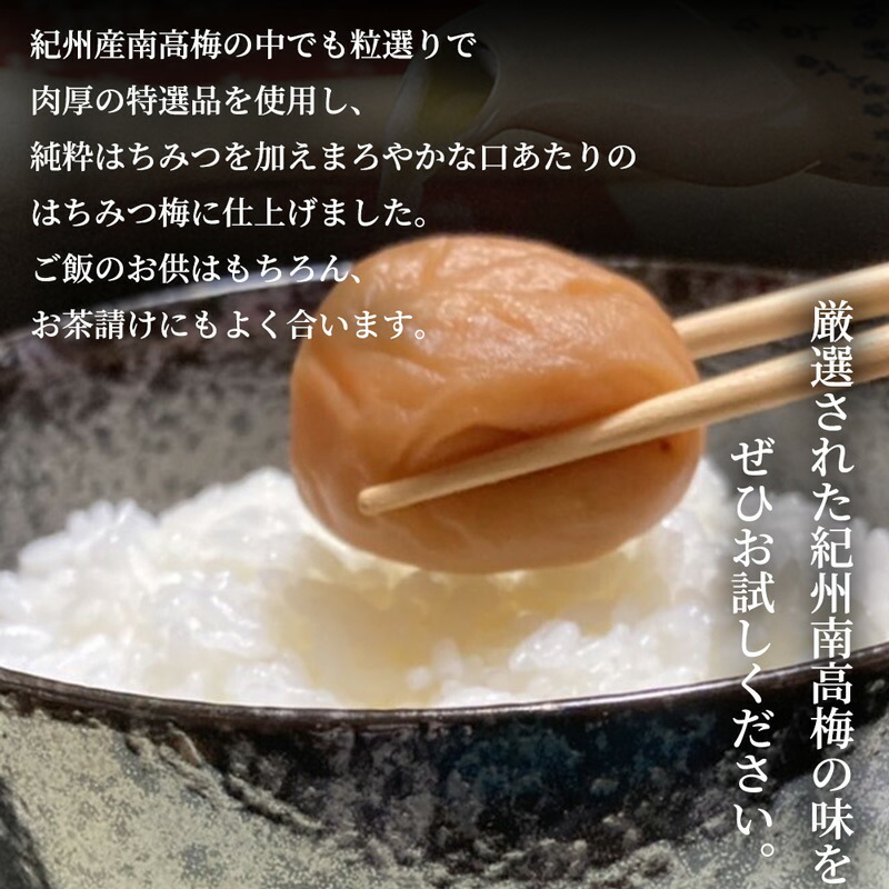 SF1011_特選紀州南高梅「白梅の里」はちみつ　500ｇ