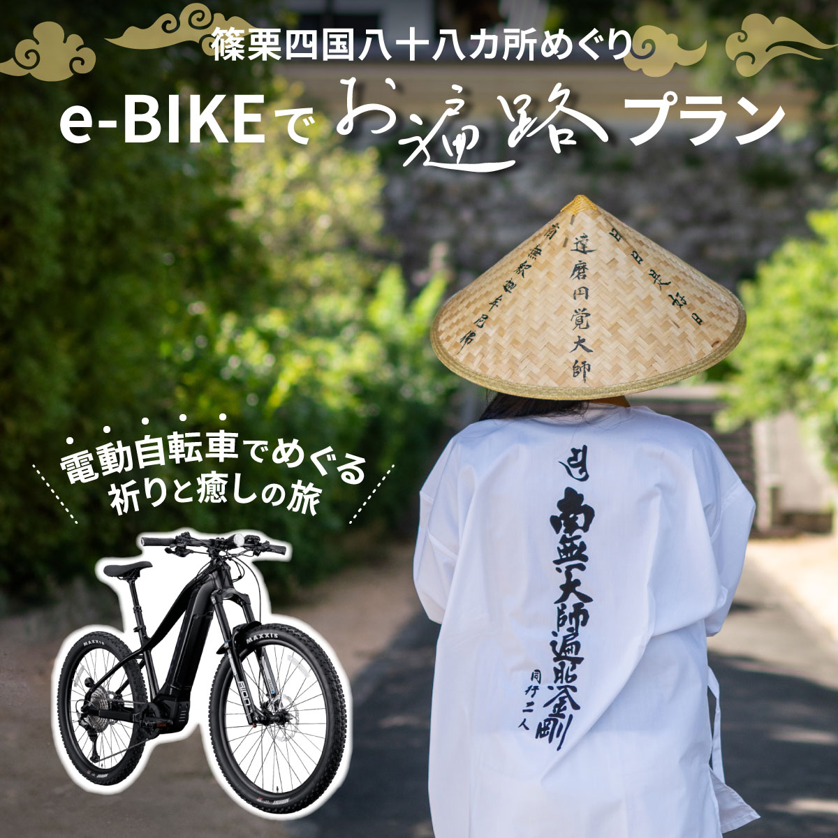 【ふるさと納税】≪選べるお遍路プラン≫ e-BIKEでお遍路 マイプラン 先達僧侶と巡る 1名〜5名様 送料無料 BA002