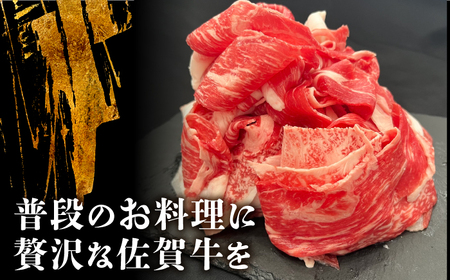 【様々な料理に使いやすい】＜全3回定期便＞佐賀牛切り落とし 1㎏（500g×2パック）【がばいフーズ】佐賀牛 すき焼き しゃぶしゃぶ[HCS032]