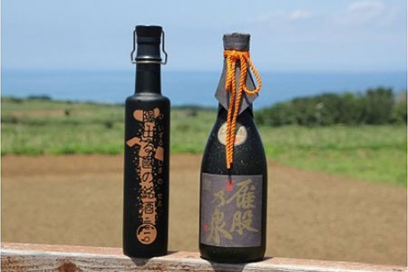 Ｇ-⑩【箱付き】黒糖焼酎２本 (陽出る國の銘酒・雁股乃泉)Ｅ-⑨