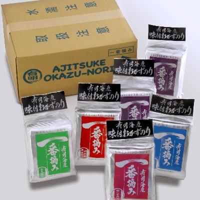 ふるさと納税 鞍手町 (福岡有明海苔5つの味 8切り180枚)一番摘み「有明海産味付けおかず海苔　6袋」(鞍手町) |  | 03