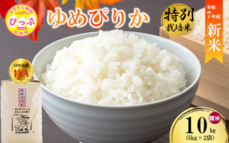 【先行予約】【西間農園】特別栽培米 ゆめぴりか 精米 10kg【1月から2月上旬発送】JGAP認証農場 米 お米 北海道米 特Aランク 国産 コメ 北海道 比布町 1005-042
