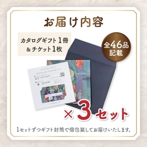 配れるフルーツカタログ3冊セット【あとから選べるカタログギフト】山梨セレクト【1485128】