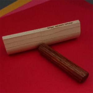 ＜楽器職人が作る＞メイプル印鑑ケースと＜京印章制作士が彫る＞彩樺（さいか）銀行印12ミリ丸≪ハンコ 判子 はんこ 印鑑 工芸 オーダーメイド ハンドメイド 手作り こだわり 成人式 就職祝 結婚祝 出