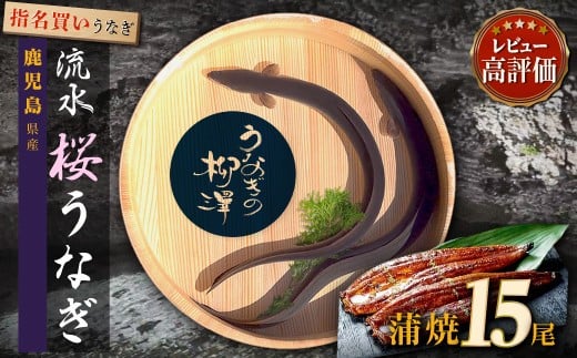 うなぎの柳澤 うなぎ蒲焼15尾 計2.55kg 鰻 国産うなぎ蒲焼き うな重 ひつまぶし ウナギ 蒲焼 人気 おすすめ 鹿児島県 大崎町