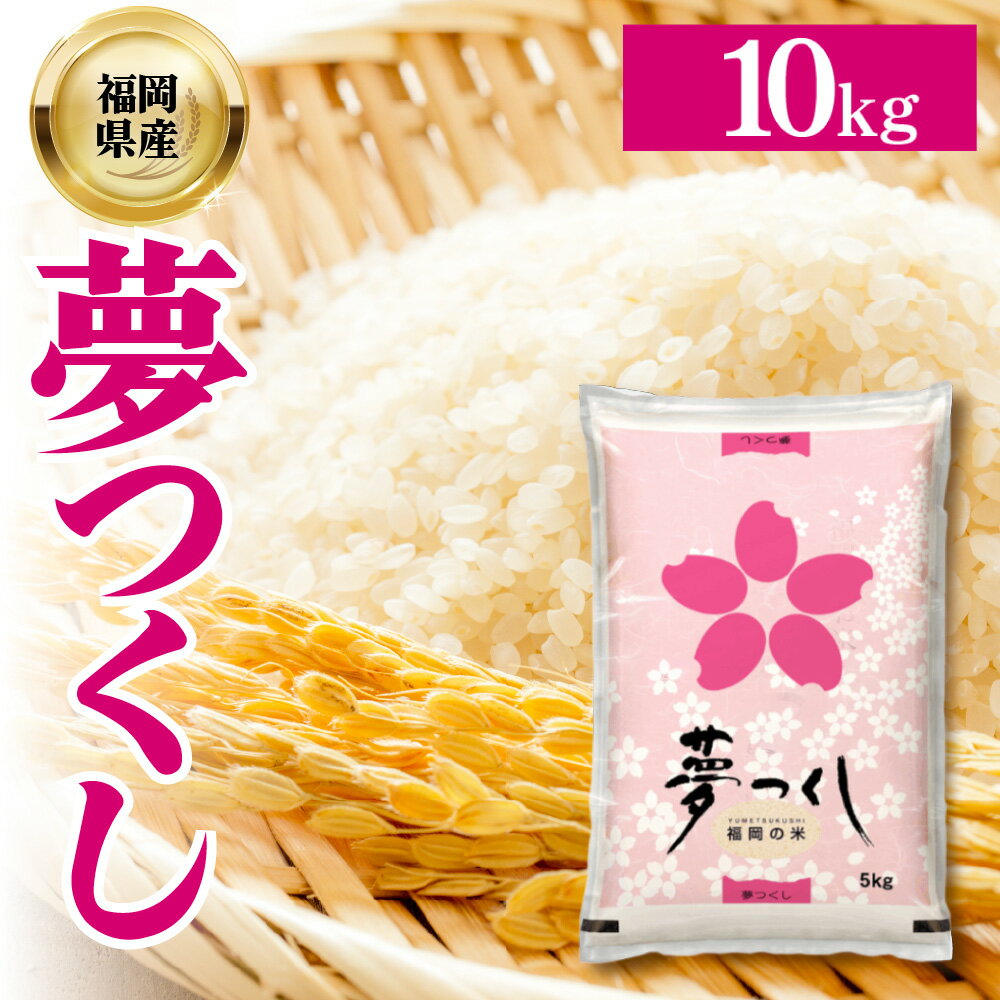 【ふるさと納税】 福岡県産 ブランド米 夢つくし(精米) 10kg お米 こめ ゆめつくし 米 福岡県 東峰村 　4J2