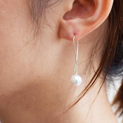 ふるさと納税 天草市 真珠 ピアス フック クロス 8mm - 8.5mm ホワイトピンク K14WG_S101-434 |  | 01