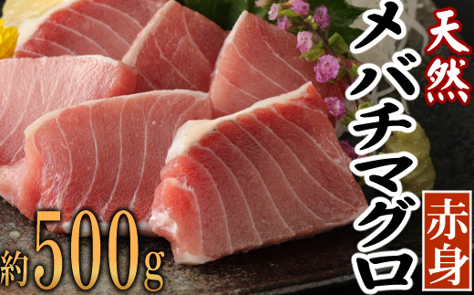 
厳選　天然めばちマグロ　赤身　約５００g
