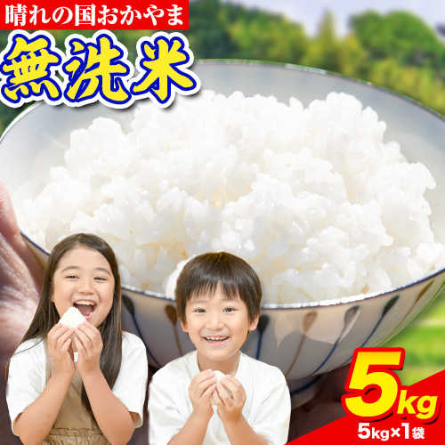【年内発送！】 おかやま 無洗米 米 5kg 個包装 こめ コメ 岡山 岡山県産《12月末までに発送(土日祝除く)》お米 ライス ヒノヒカリ あきたこまち にこまる きぬむすめ ブレンド米 ---kasaoka_zsy_246_5_11c12m---