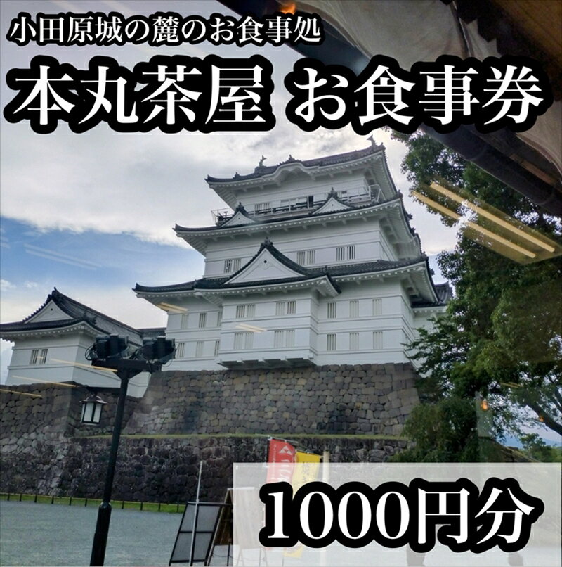 【ふるさと納税】小田原城の麓のご飯屋さん　本丸茶屋御食事券 1000円分【 お食事券 神奈川県 小田原市 】