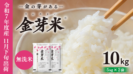 【 金芽米 ( 無洗米 ) 】＜11月下旬出荷＞ つくばみらい市産 コシヒカリ 5kg × 2袋 ( 計 10kg )