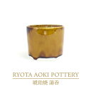 【ふるさと納税】【美濃焼】琥珀焼 湯呑【RYOTA AOKI POTTERY/青木良太】/ 陶芸家 カップ インテリア [MCH287]