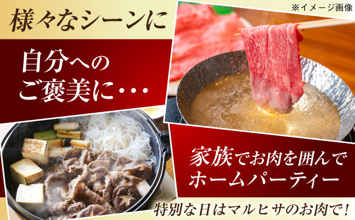 【全12回定期便】やみつき五島牛薄切り 600g【肉のマルヒサ】 [PCV031]