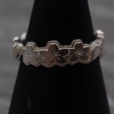 ふるさと納税 瑞浪市 シルバーリング「さくら　小」