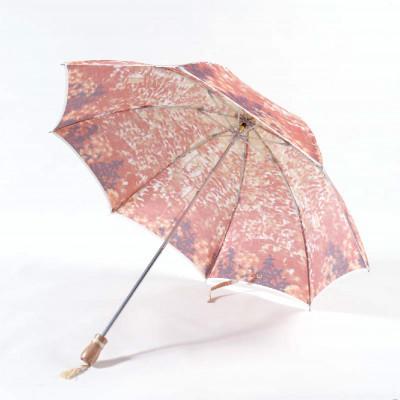 ふるさと納税 富士吉田市 舟久保織物の折りたたみ日傘 ほぐし織 森林/紅葉 レディース UV加工 日本製 |  | 02