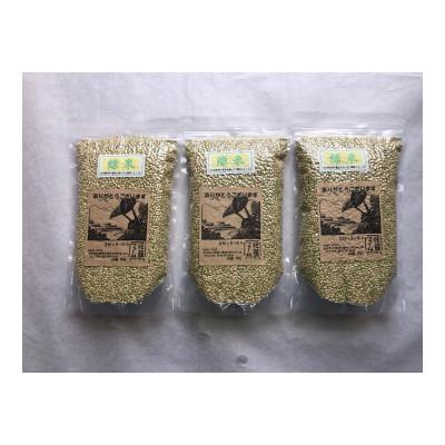 ふるさと納税 九重町 佐藤ファームの緑米(玄米) 700g×3個
