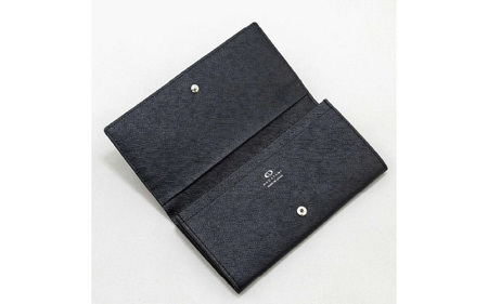 FRUGAL（フルーガル）/ 本革かぶせ式長財布 BLACK(ブラック)