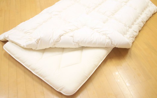 S70 お手頃 防ダニ 掛け布団 ダブルサイズ （190 × 210cm） （中綿量 2.1kg） ／ 布団 フトン ふとん 掛ふとん かけふとん かけぶとん ダブル ダニ予防 アレルギー予防 洗濯可能 洗濯可 丸洗い 側生地 綿100% 中綿 高機能ポリエステル100% 福岡県 みやま市