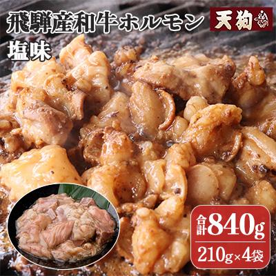 ふるさと納税 下呂市 飛騨産和牛ホルモン 塩味 210g×4袋【冷凍】【11-73】
