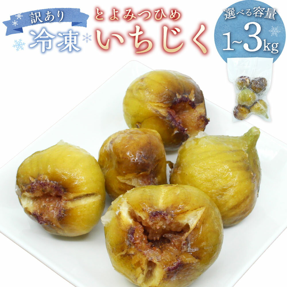 【ふるさと納税】訳あり 冷凍いちじく「とよみつひめ」 1袋500g 計1kg（2袋） / 計2kg（4袋） / 計3kg（6袋） ＜選べる内容量＞ いちじく イチジク 無花果 フルーツ くだもの 果物 果実 デザート 真空パック シャーベット 福岡県産 国産 九州 福岡県 香春町 送料無料