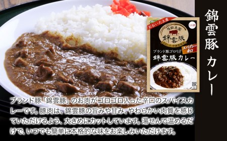 錦雲豚　麻婆豆腐の素 200g×2 錦雲豚カレー 200g×4 マーボー 麻婆豆腐 レトルトカレー ポークカレー 常温保存 非常食 備蓄 お惣菜 大分県産 九州産 中津市 国産