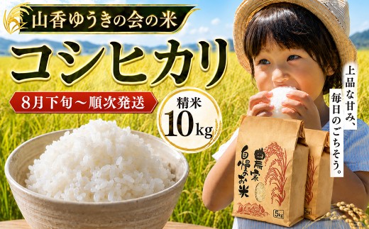 【 令和8年産 新米 】山香ゆうきの会 コシヒカリ 10kg （精米）／ 新米 米 こめ コメ 10kg 10キロ コシヒカリ こしひかり 早場米 ＜002-102＞
