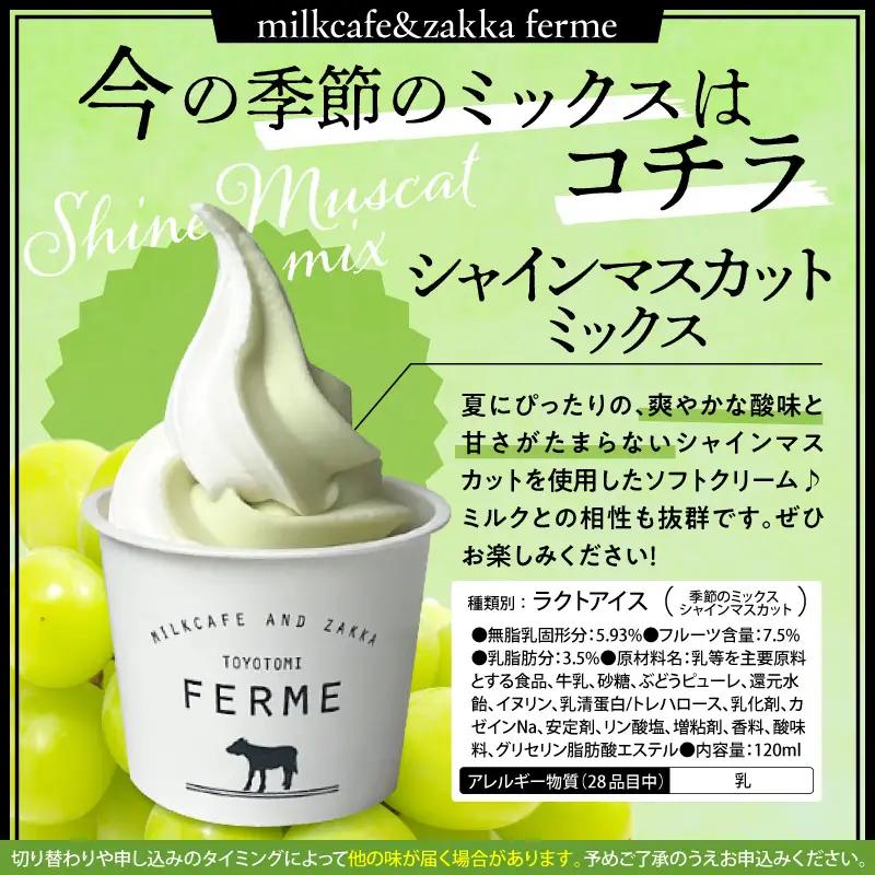 【9月配送】とよとみ牛乳ソフトクリーム 3種類 8個 ソフトクリーム