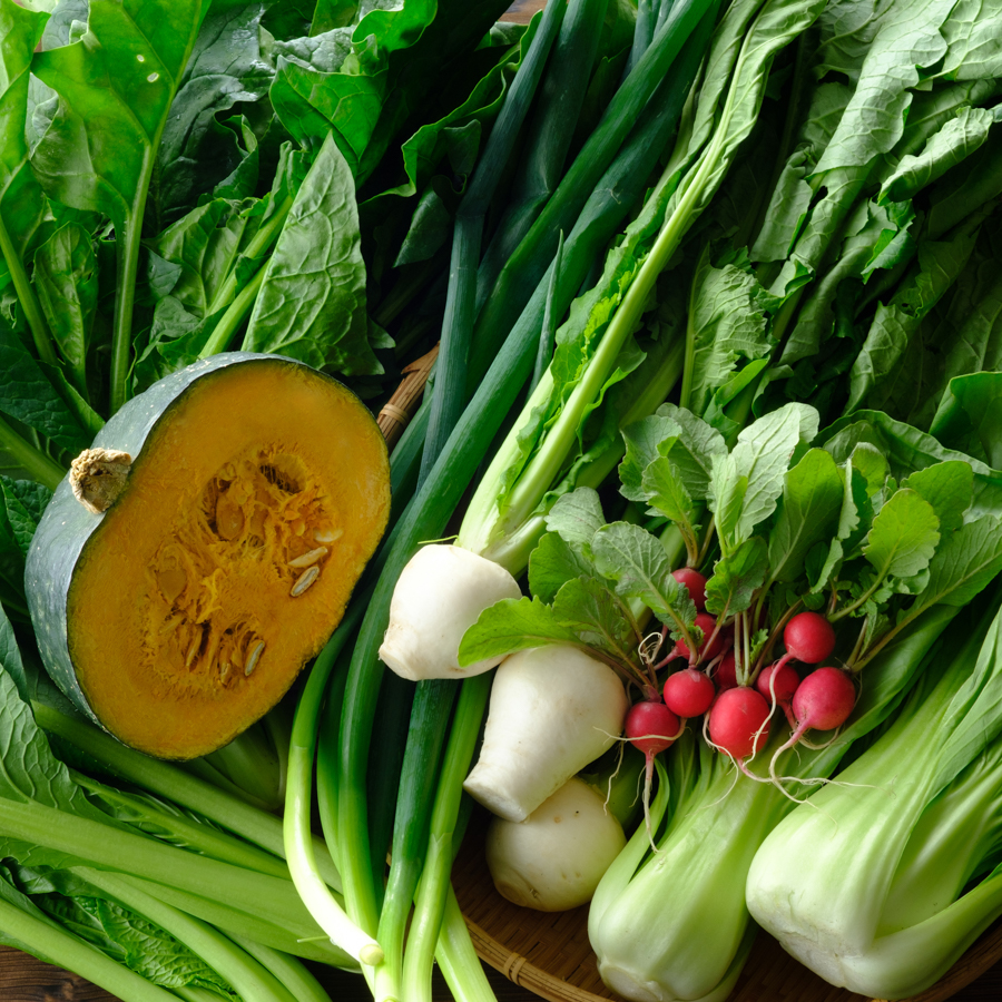 「高知県産」季節の野菜（６～7種）&「土佐ジロー」卵（10個）セット栽培期間中農薬不使用3kg【1月～4月お届け4カ月定期便】