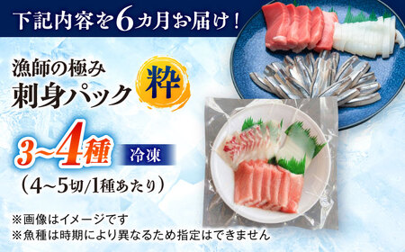 【全6回定期便】漁師の極み刺身パック（粋）1皿 五島市/Sun Sea Go Company 魚 おまかせ お任せ 鮮魚 五島列島[PGL019]
