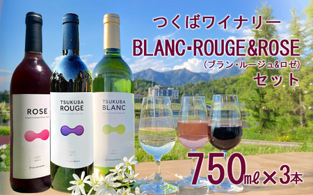 つくばワイナリー TSUKUBA BLANC ・ ROUGE & ROSE セット │ ワイン ワイン ワイン ワイン ワイン