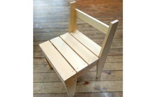 【ふるさと納税】椅子 いす チェア 組み立て 工作 DIY 工作キット ベイヒバ製 ヒバ 手作り chair キッズチェア チャイルドチェア 木材 家具 子供用 製作 簡易 島根県 大田市