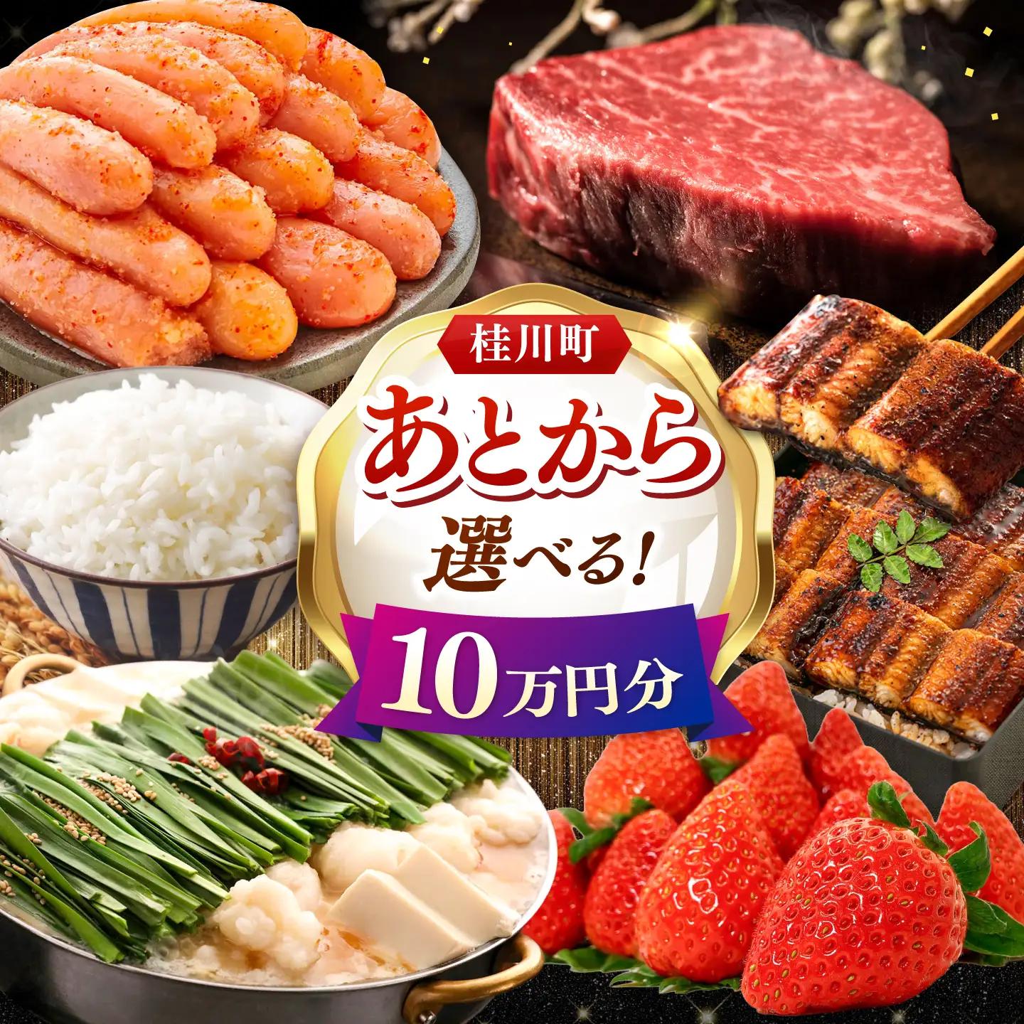 【あとから選べる】桂川町ふるさとギフト 10万円分 [ADBV008] 選べる セレクト カタログ 定期便 肉 フルーツ