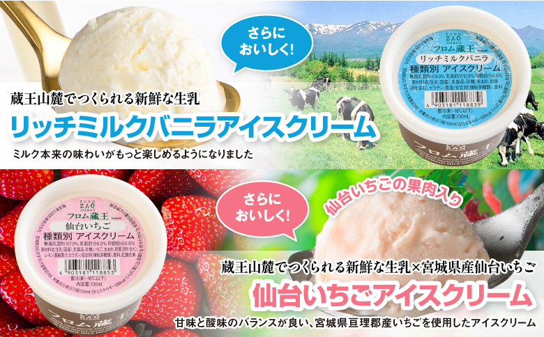 2個増量(24個+2個) 冬季限定 フロム蔵王マルチアイスクリームBOX ヘーゼルナッツチョコ入り【01159】