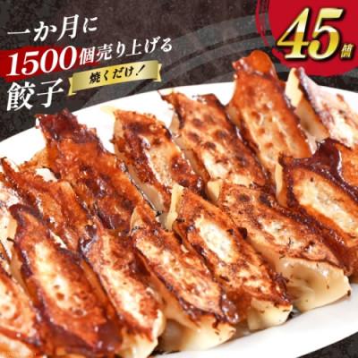 ふるさと納税 島原市 焼くだけ!一か月に1500個売り上げる餃子 45個(15個×3パック)